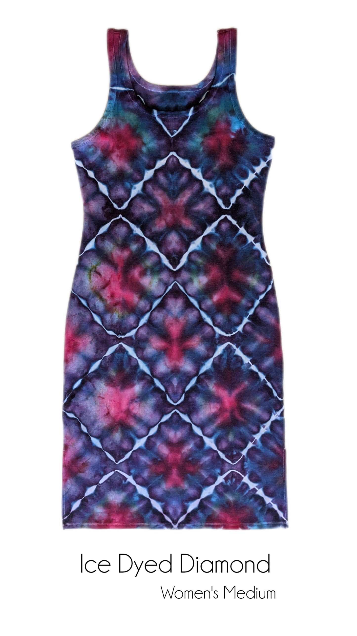 Ice Dyed Diamond Dress - Medium