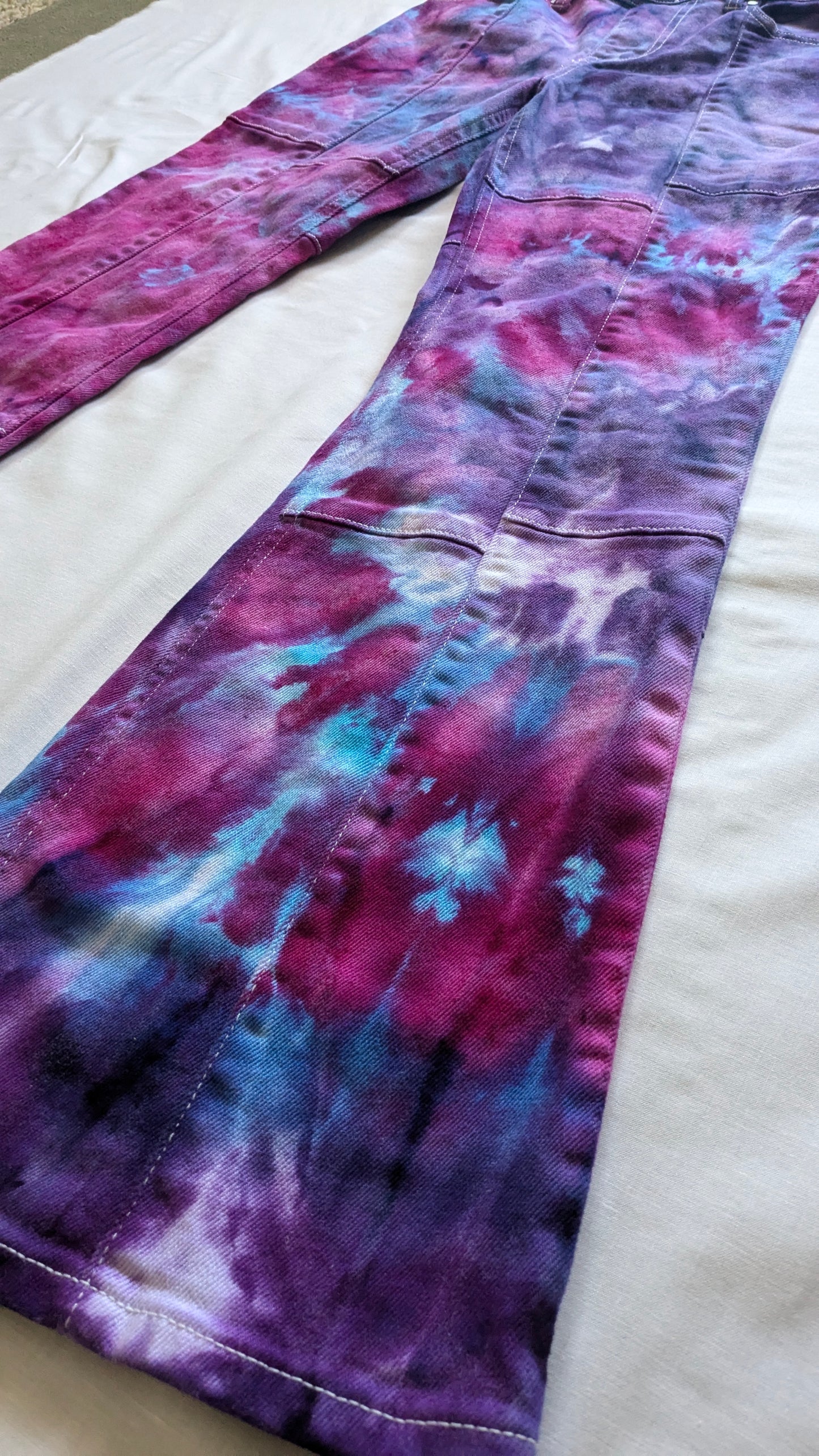 Ice Dyed Wide Leg Jeans - Women's size 9