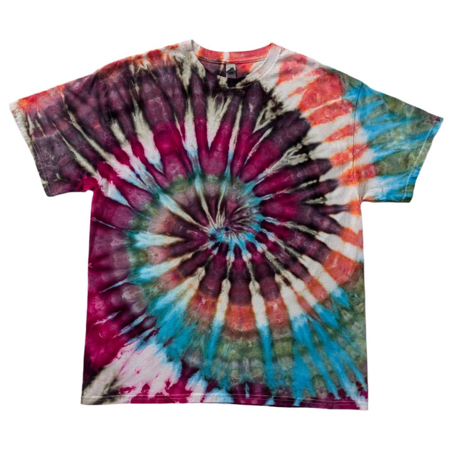 Ice Dye Spiral T-Shirt - X Large