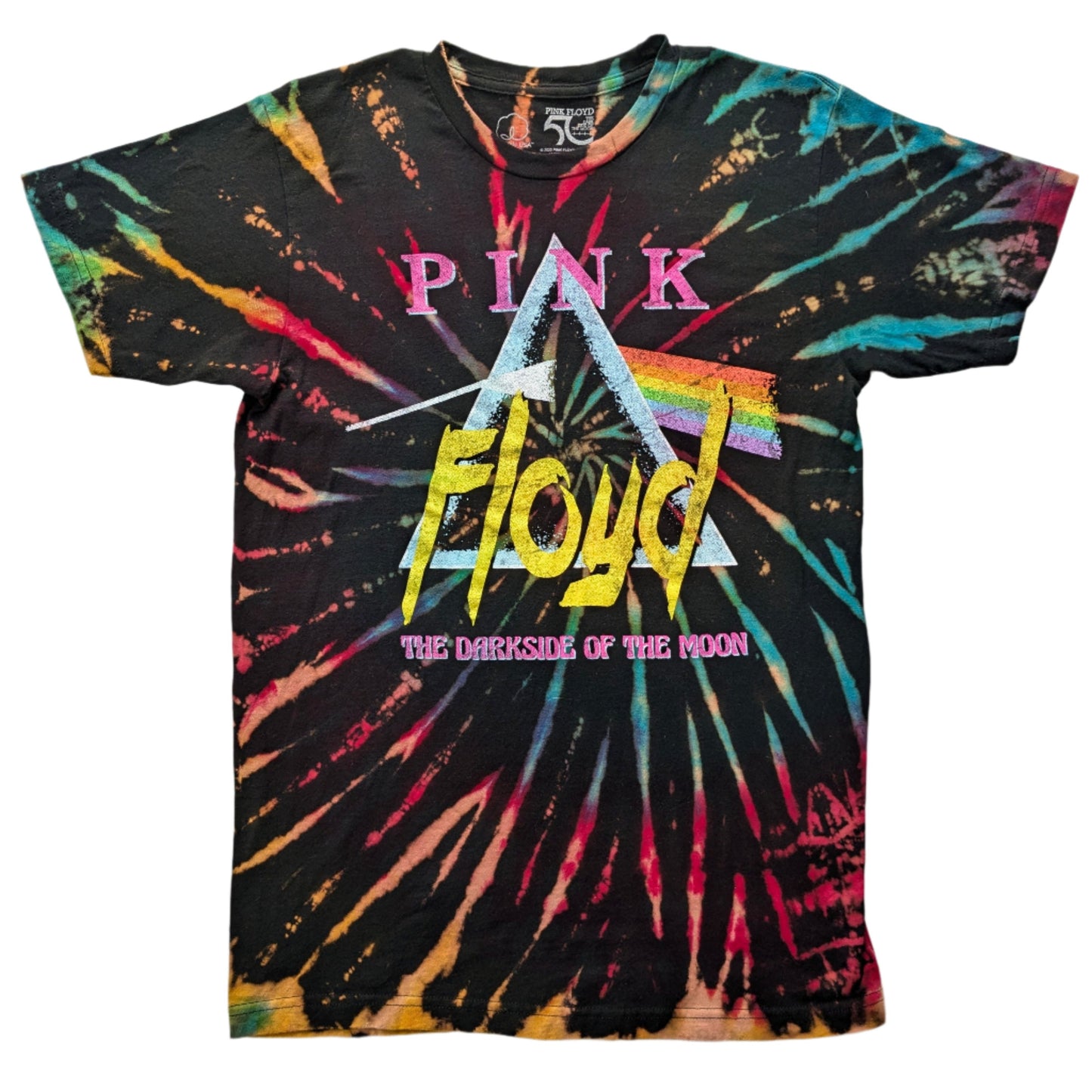 Pink Floyd Reverse Tie-dye T-Shirt - Medium