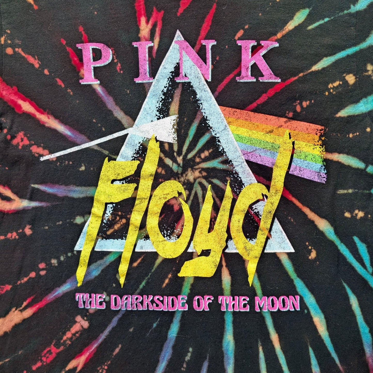 Pink Floyd Reverse Tie-dye T-Shirt - Medium