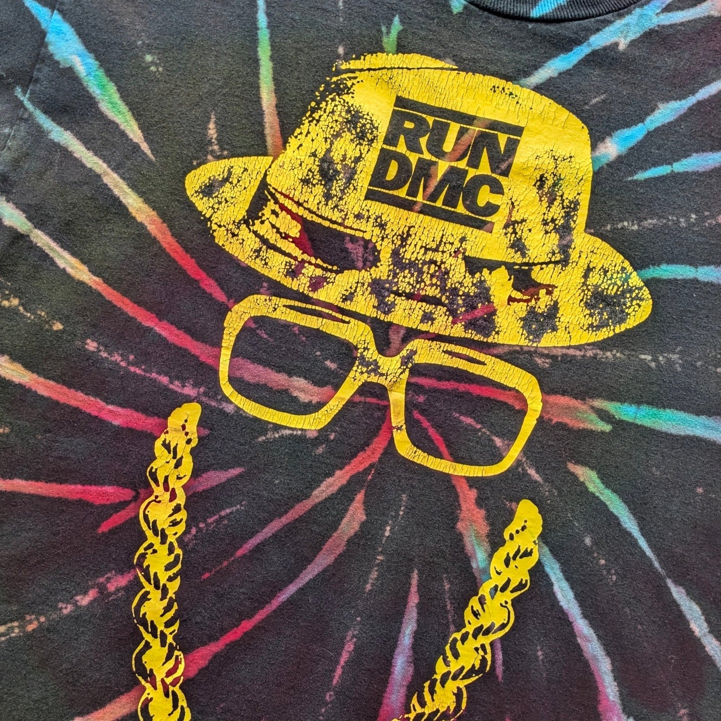 Run DMC Reverse Tie-dye T-Shirt - Medium