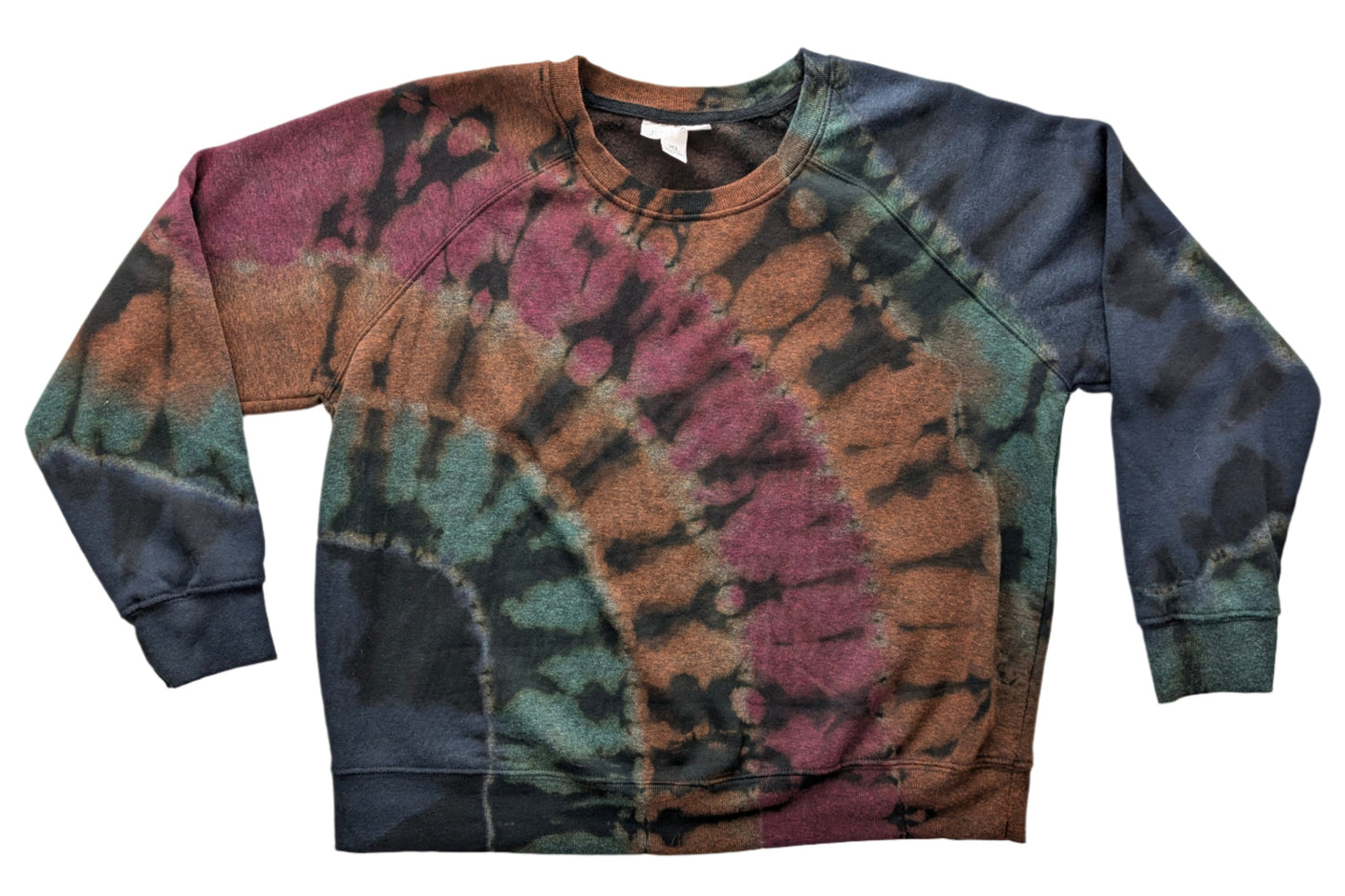 Reverse Dye Rustic Earth-tone Sweatshirt - XL