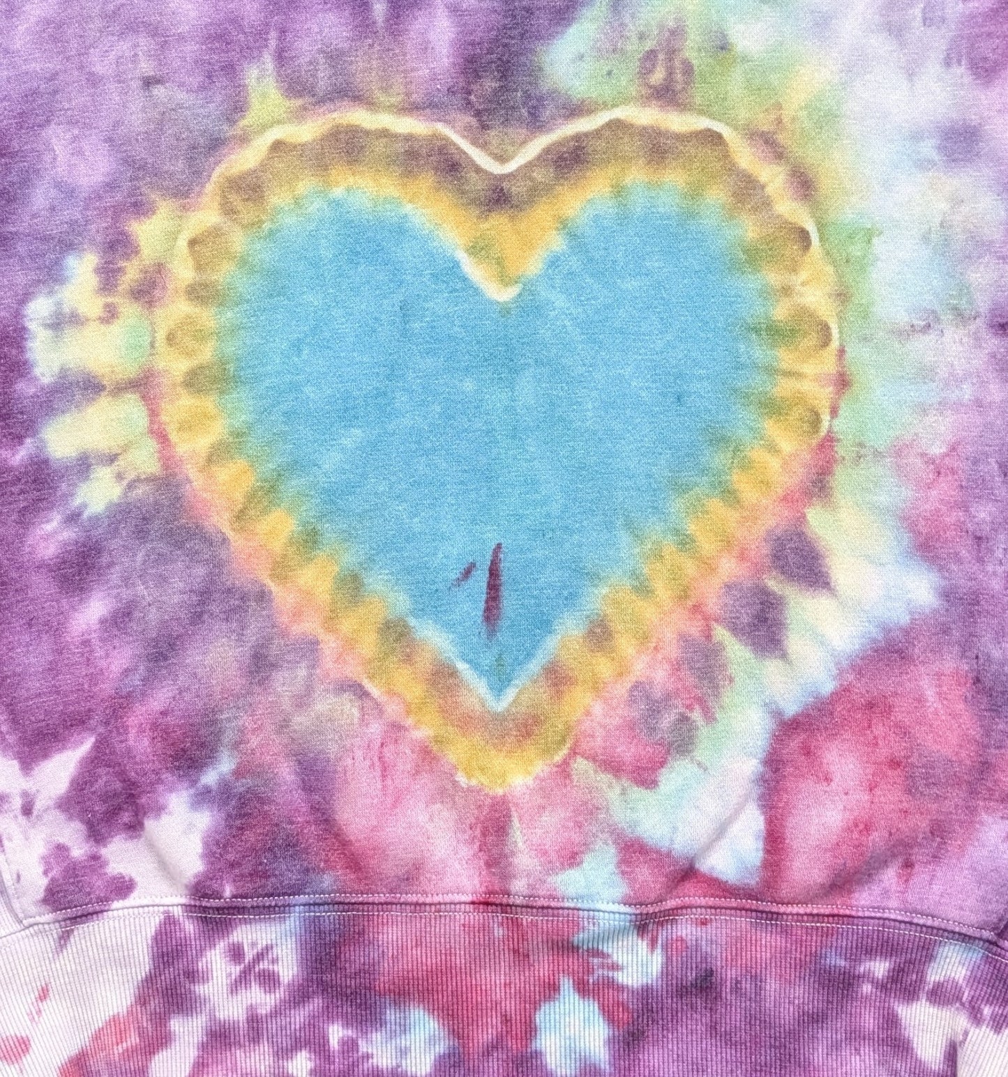 Heat Ice Dye Crop Top Sweater - Small