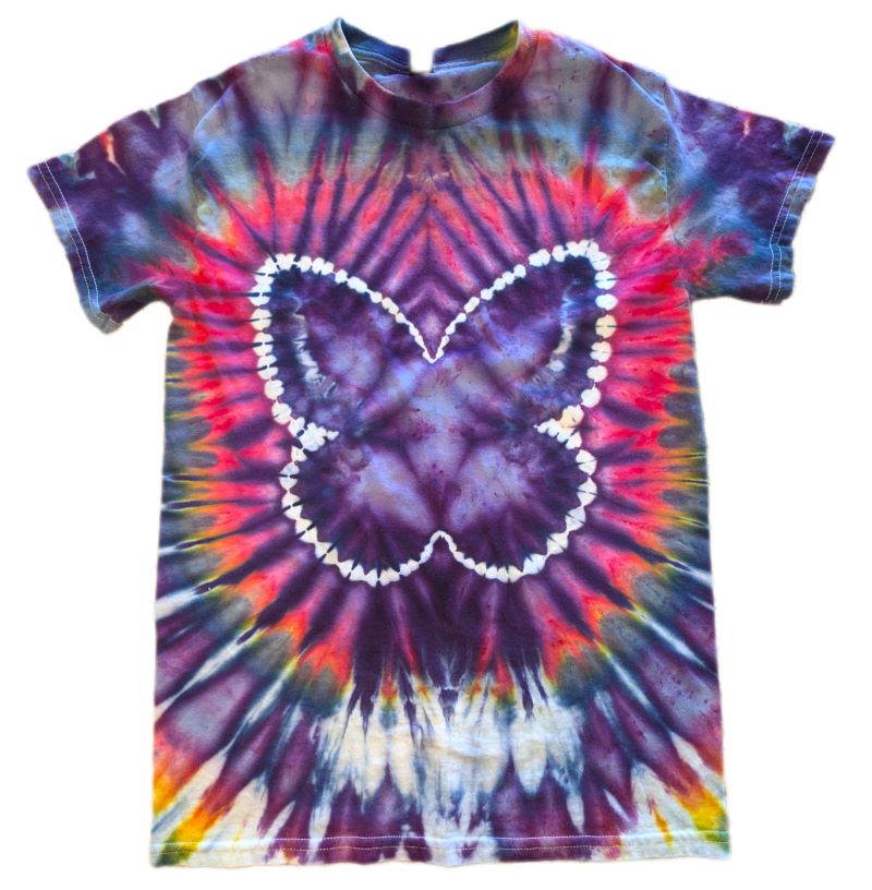 Colorful butterfly tie-dyed T Shirt