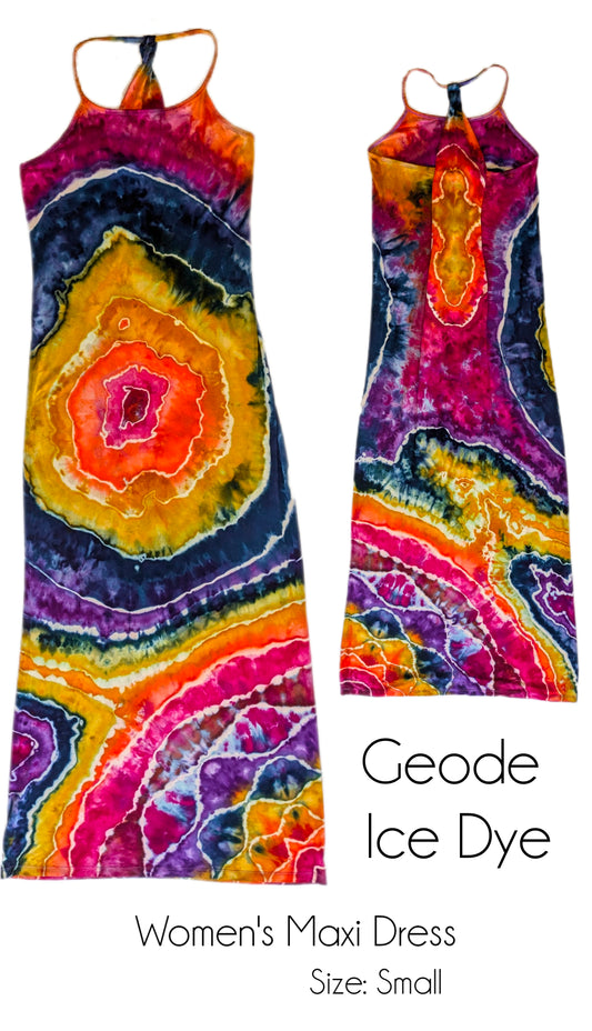 Geode Ice Dye Maxi Dress - Small